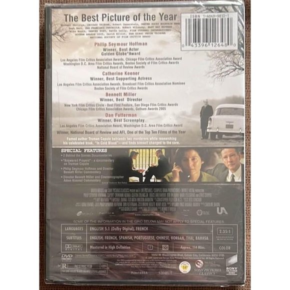 Capote (DVD, 2006) New - Picture 2 of 3